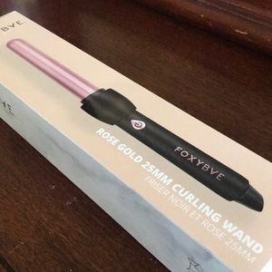 Foxybae rose gold 25mm curling wand